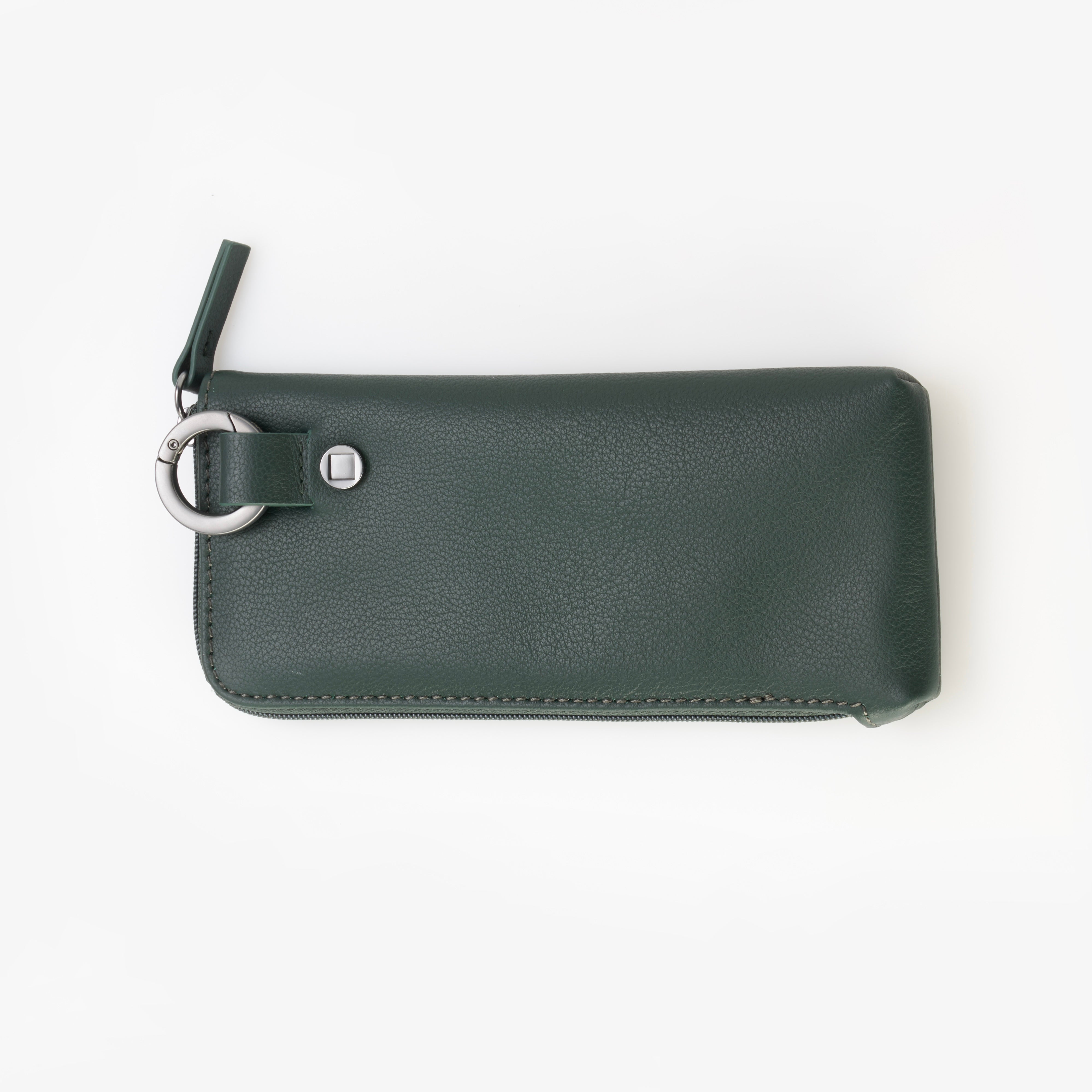 Akoni Leather Case custodia occhiali pelle verde