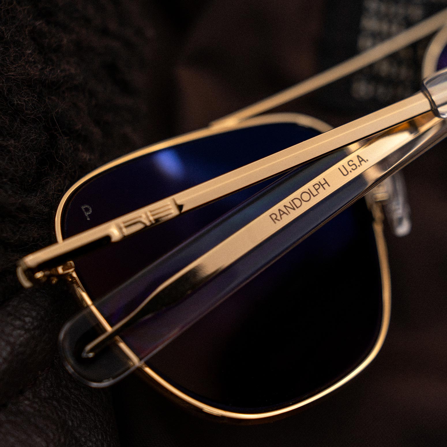 Randolph Aviator Military Special Edition occhiali sole oro 23k