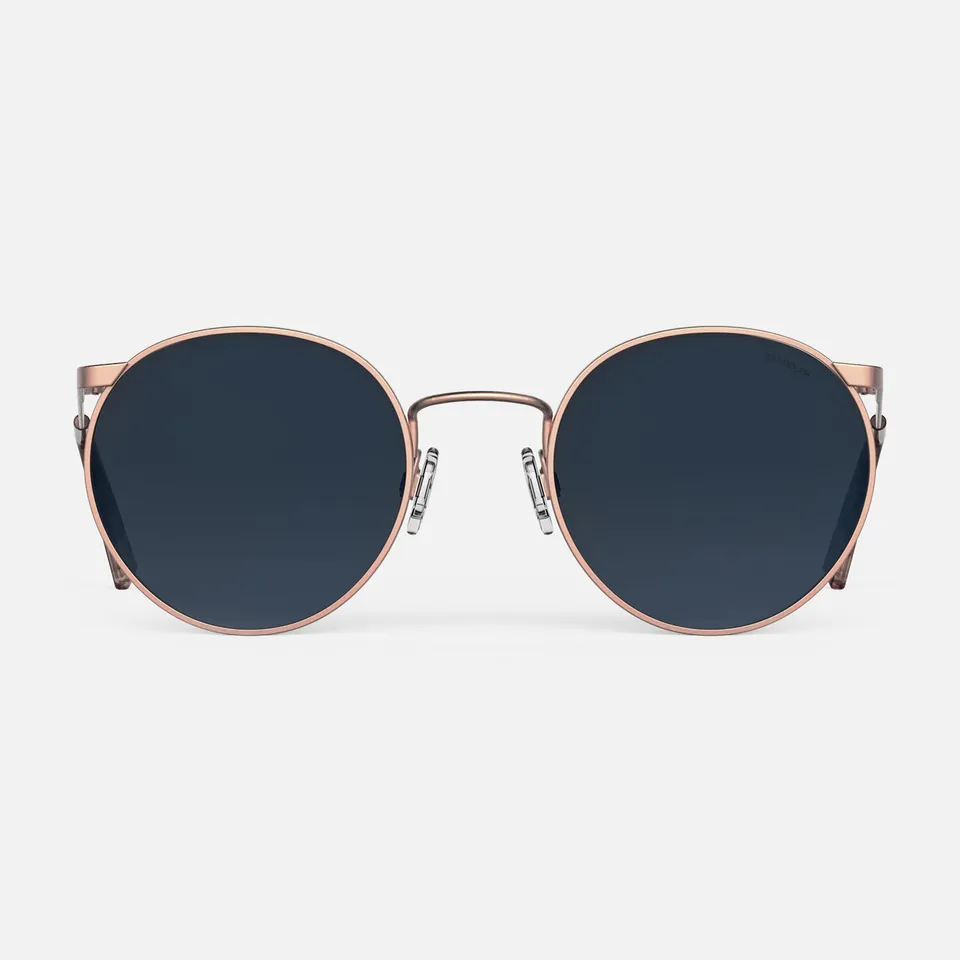 Randolph P3 22k Satin Rose Gold occhiali da sole Slate 51mm