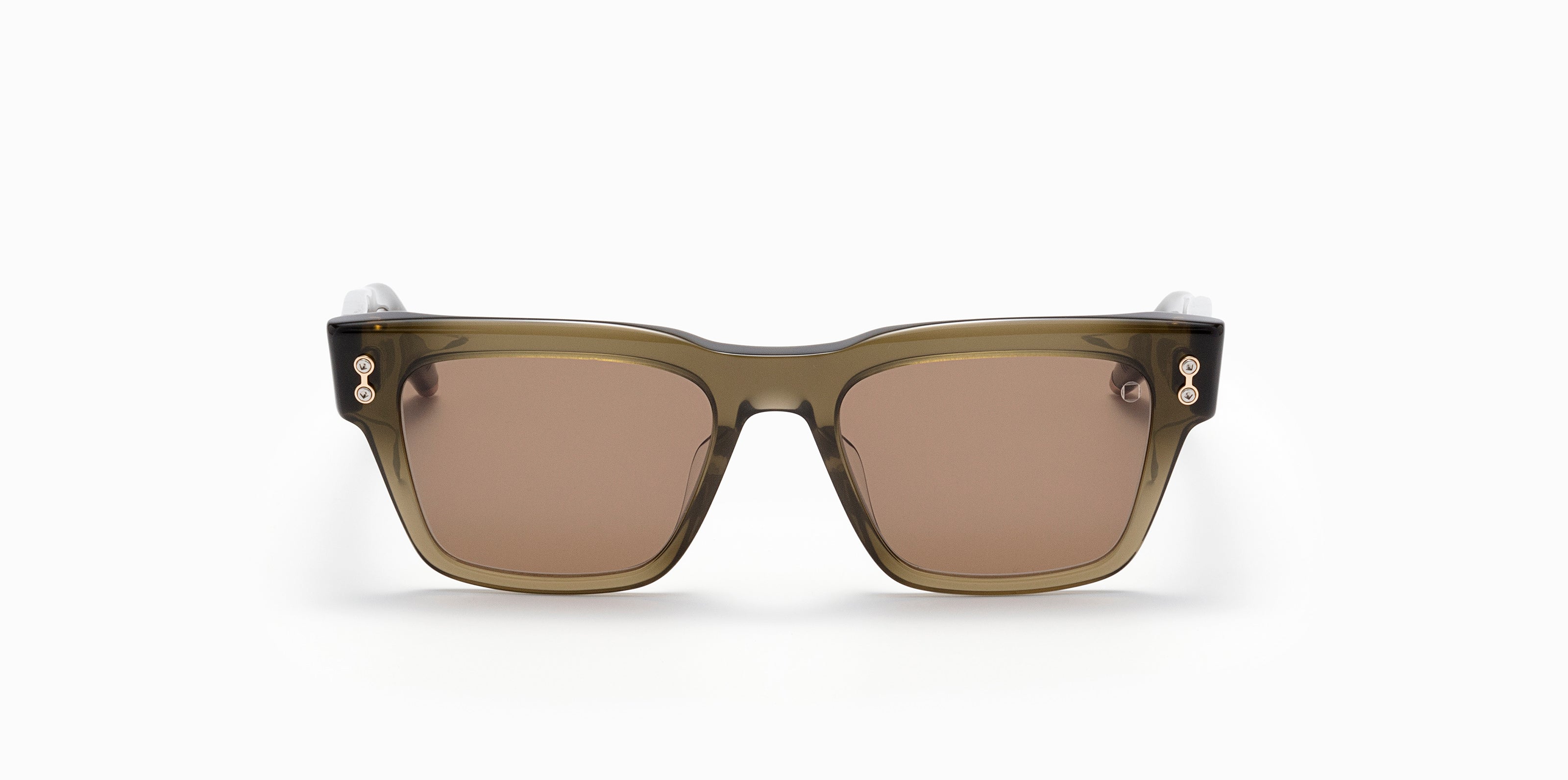 Akoni Etere Columba 54 occhiali da sole Olive acetato