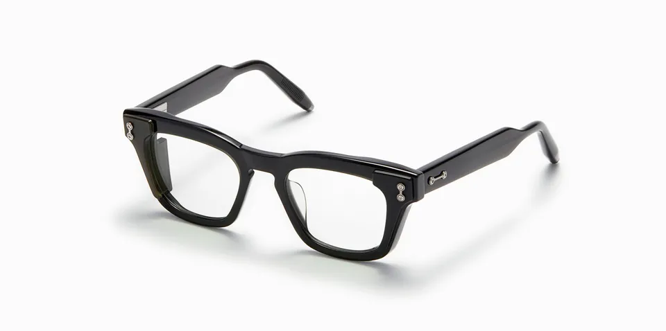 Akoni Horizon Ara occhiali da vista Crystal Black acetato