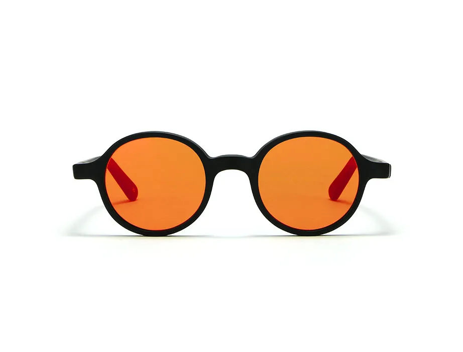 L.G.R Reunion occhiali da sole nero opaco specchio rosso