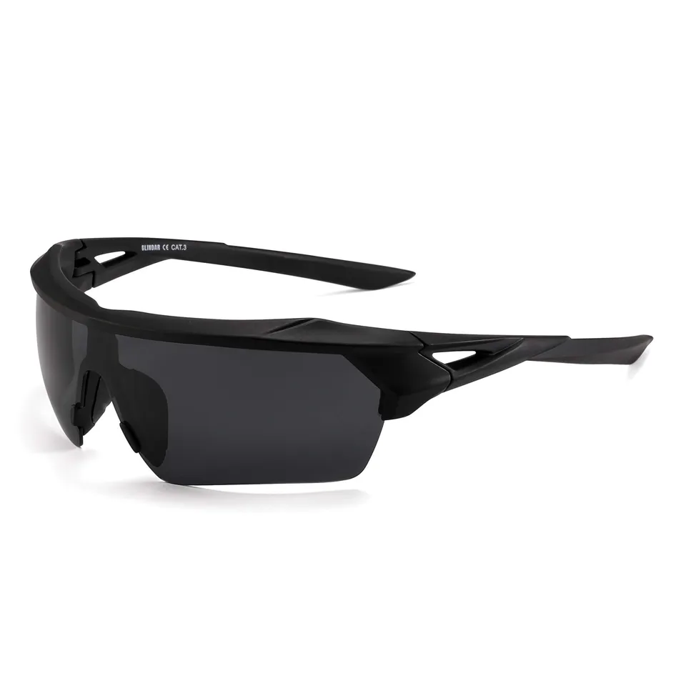 Glindar Shield occhiali da sole sportivi polarizzati grigi
