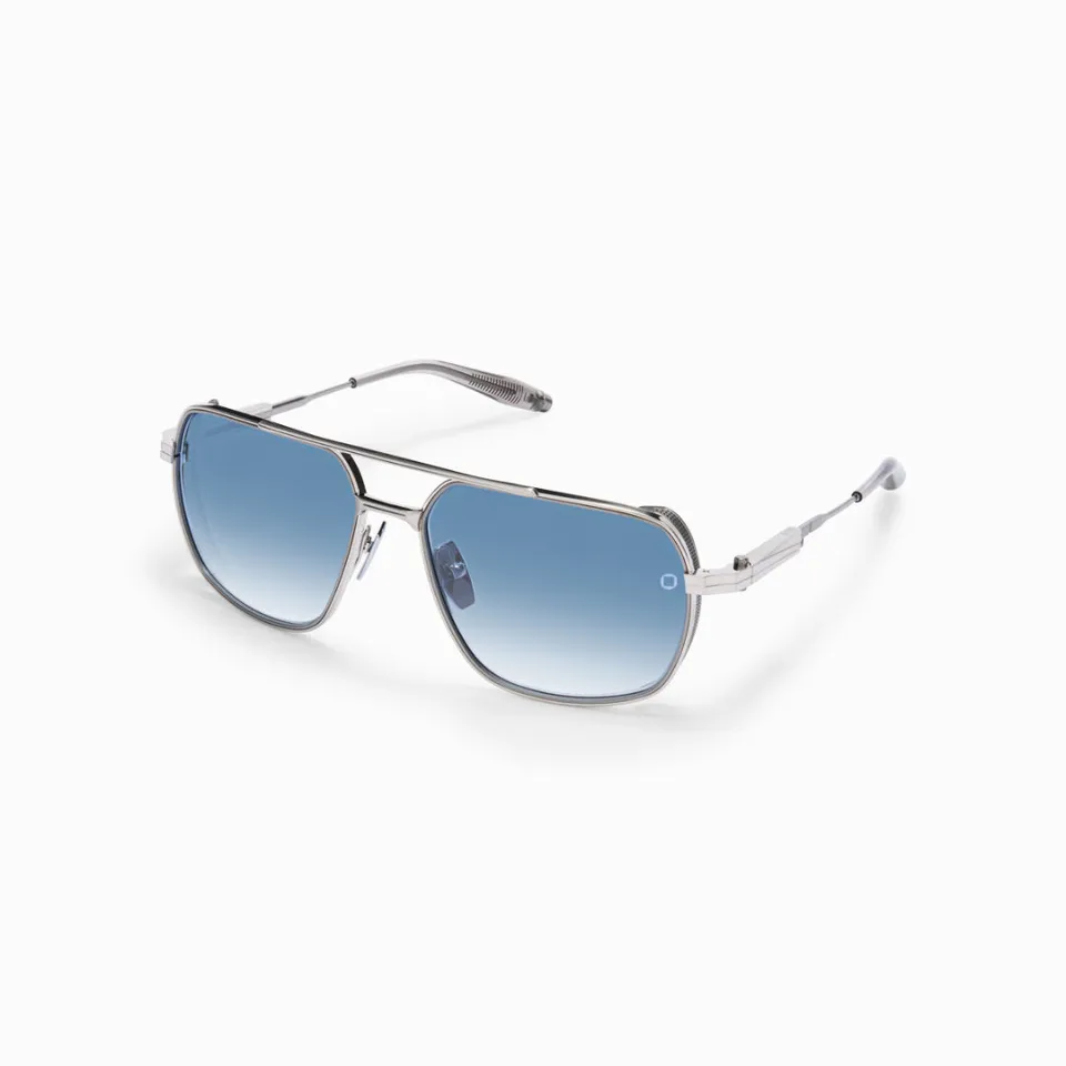 Akoni Horizon Pathfinder occhiali sole argento spazzolato