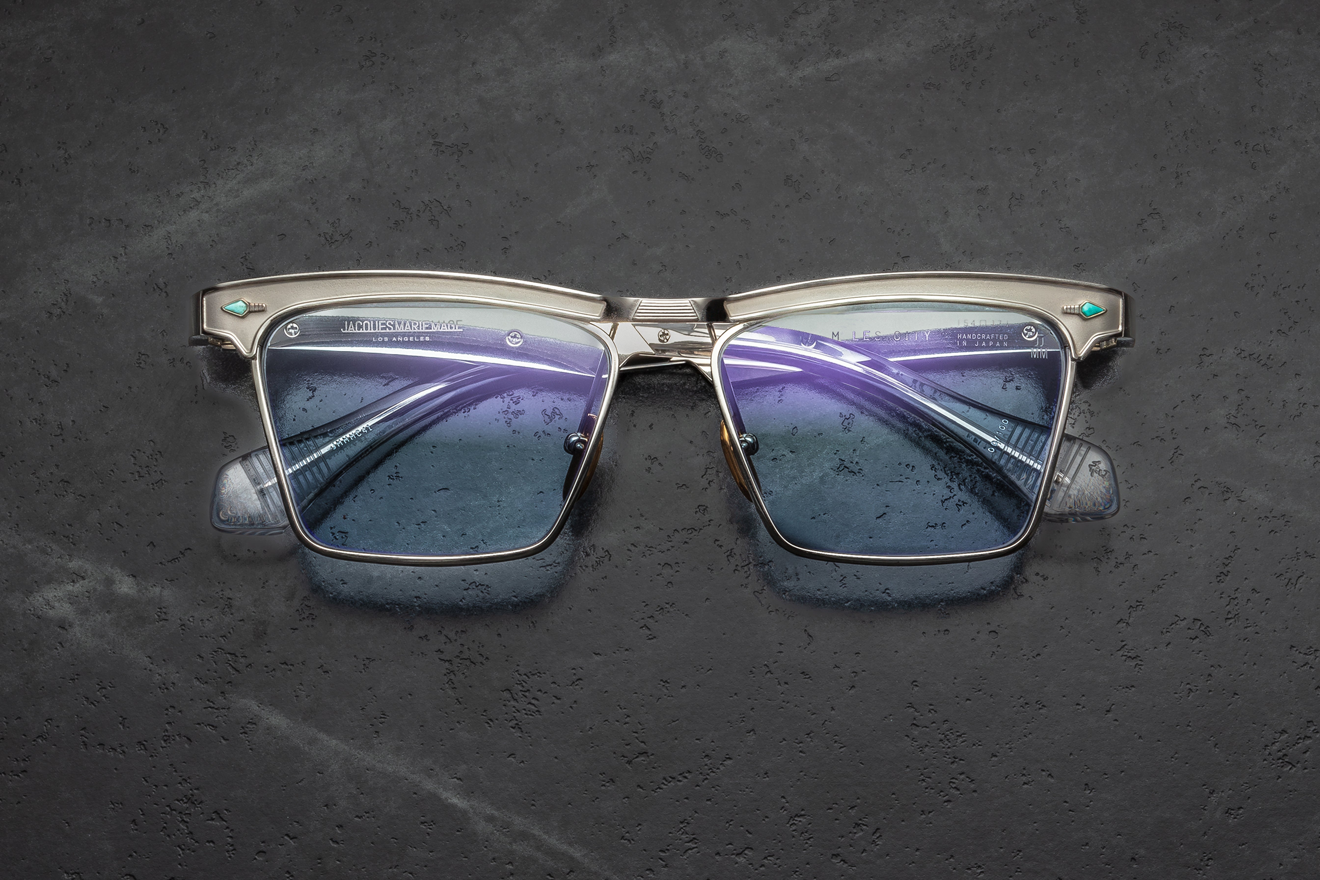Jacques Marie Mage Miles-City occhiali da sole Gold grigio