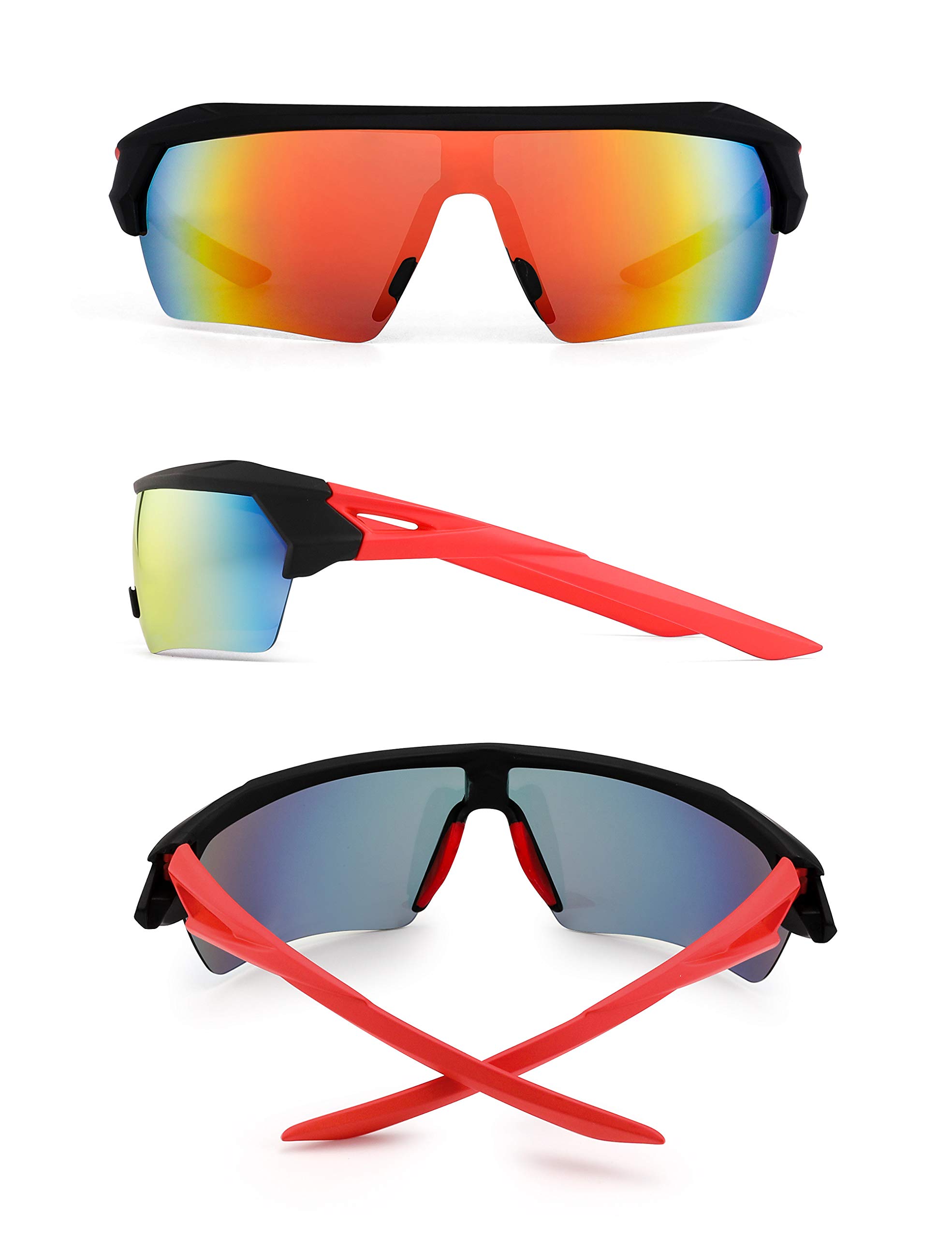 Glindar Shield occhiali da sole sportivi polarizzati blu