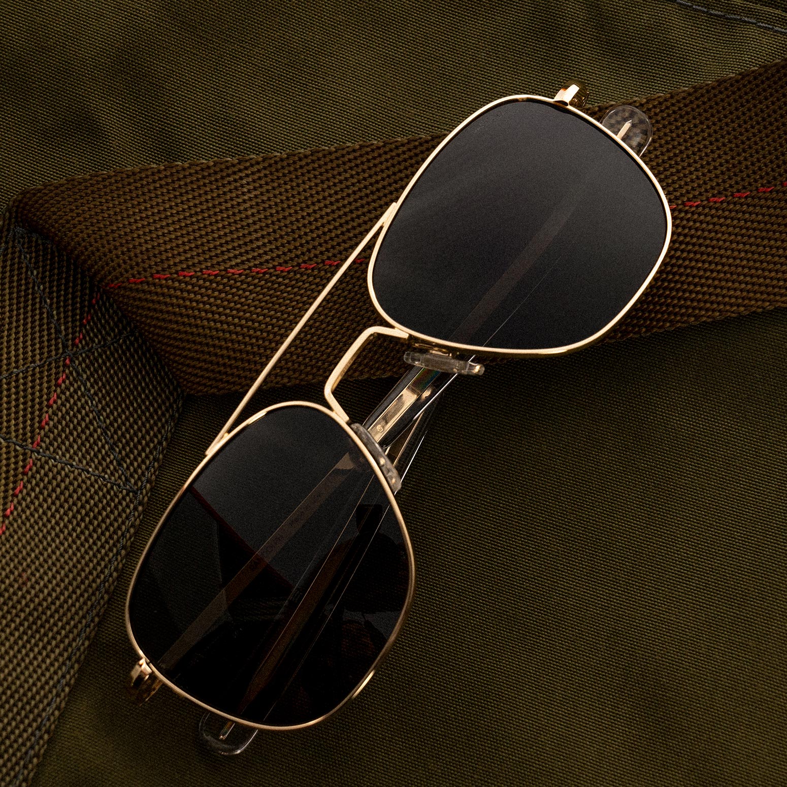 Randolph Aviator Military Special Edition occhiali sole oro 23k