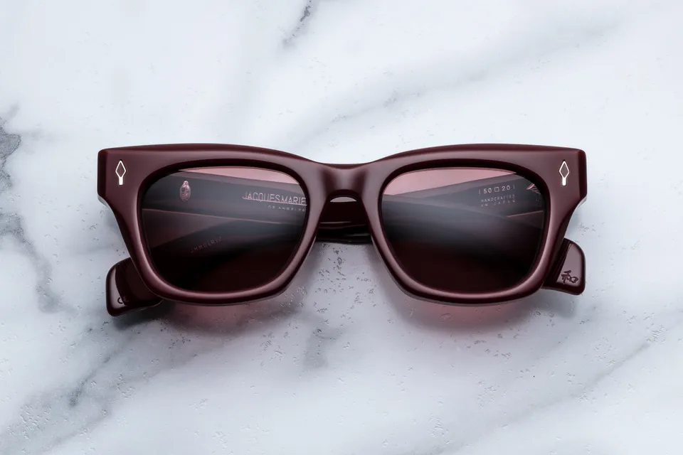 Jacques Marie Mage Dealan Epoxy II occhiali da sole Cassis Ruby