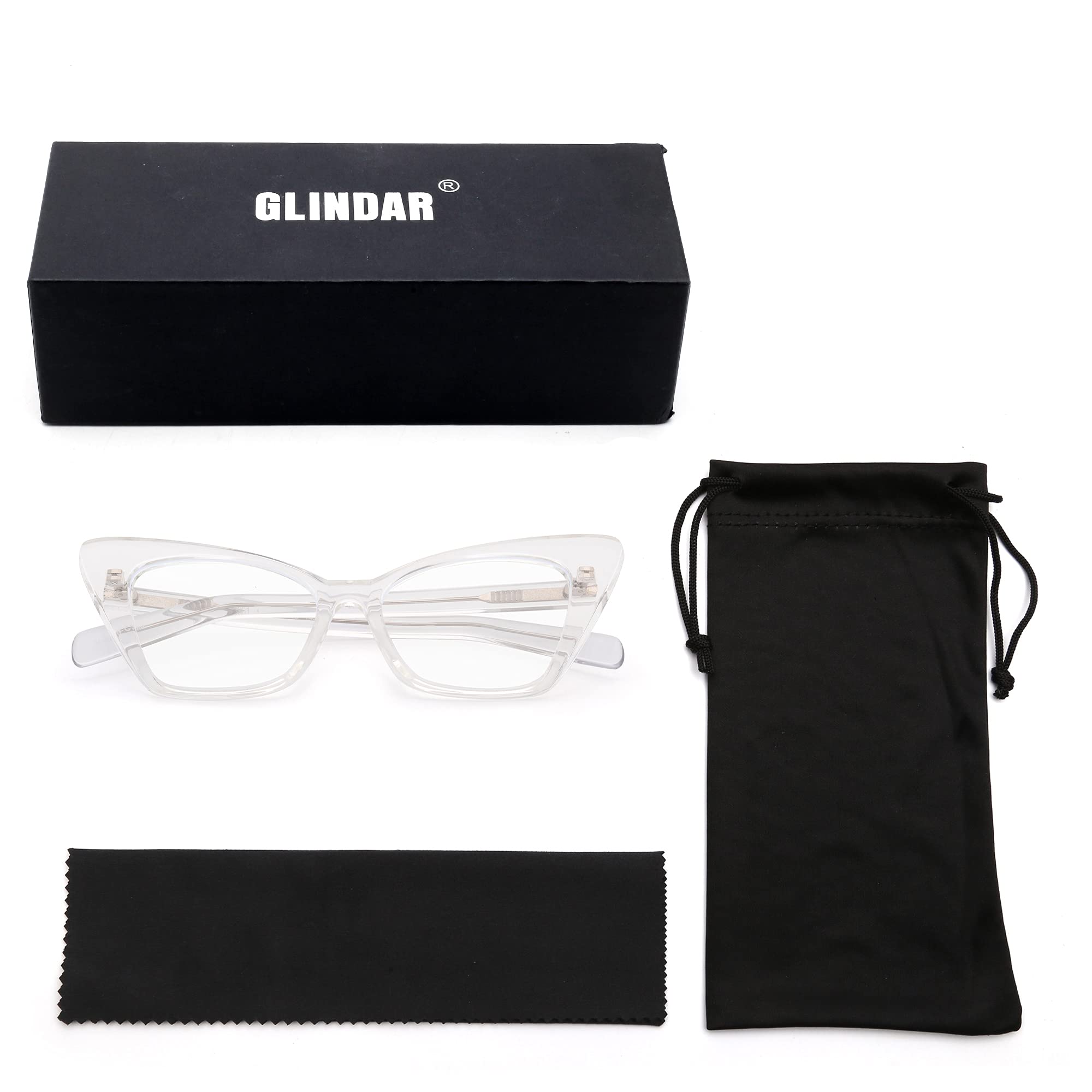 Glindar Cat Eye occhiali luce blu donna montatura TR