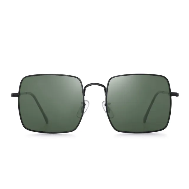Glindar Quadrati Polarizzati occhiali da sole oversize metallo