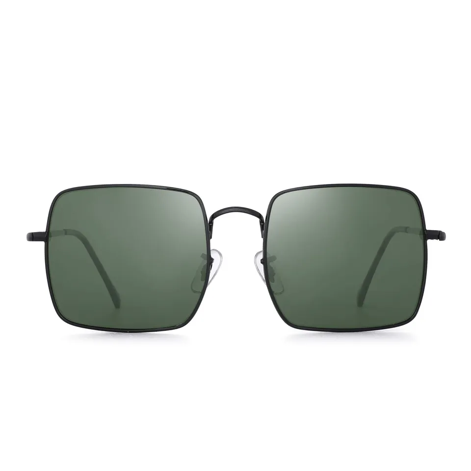 Glindar Quadrati Polarizzati occhiali da sole oversize metallo