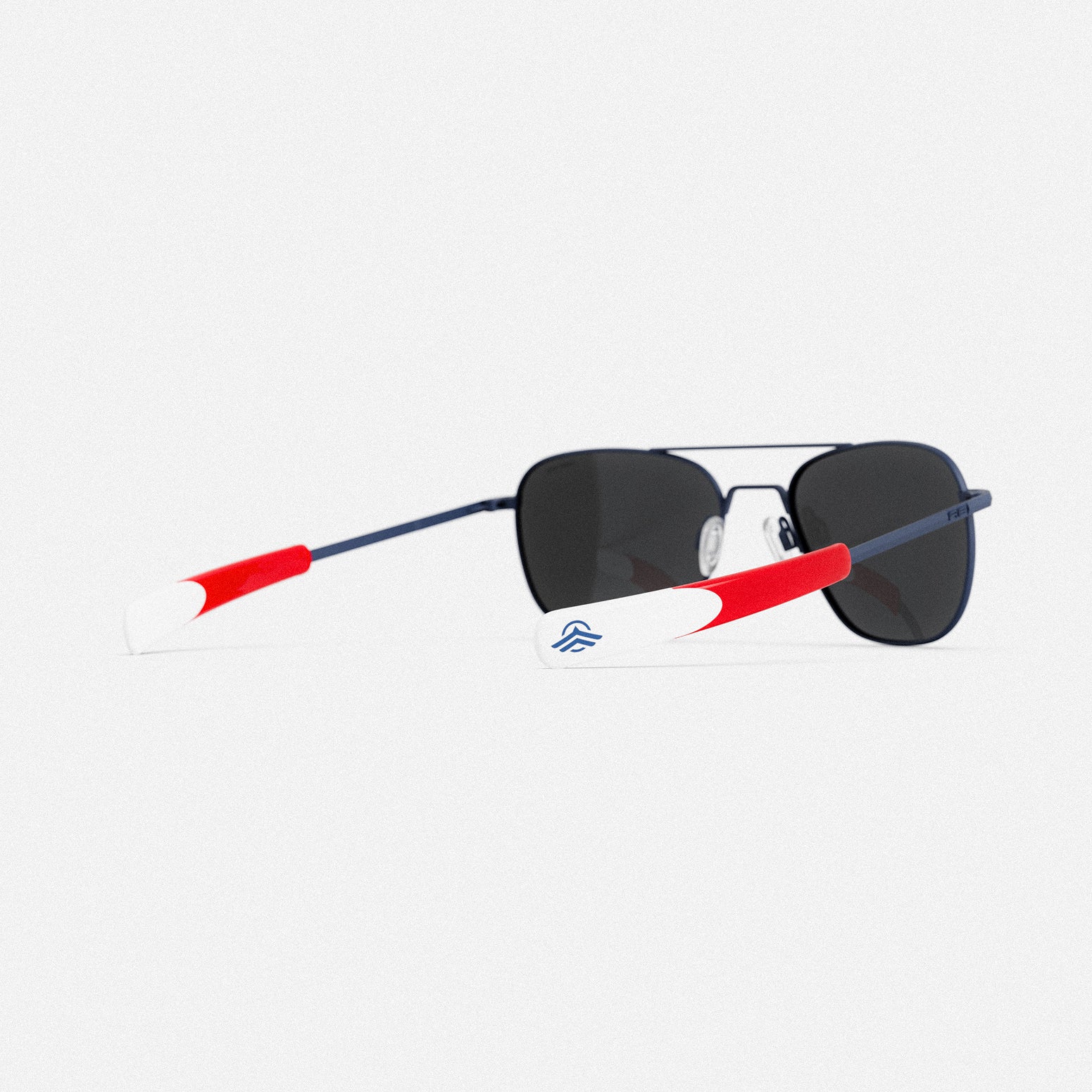Randolph Aviator Thunderbirds occhiali da sole 55mm blu