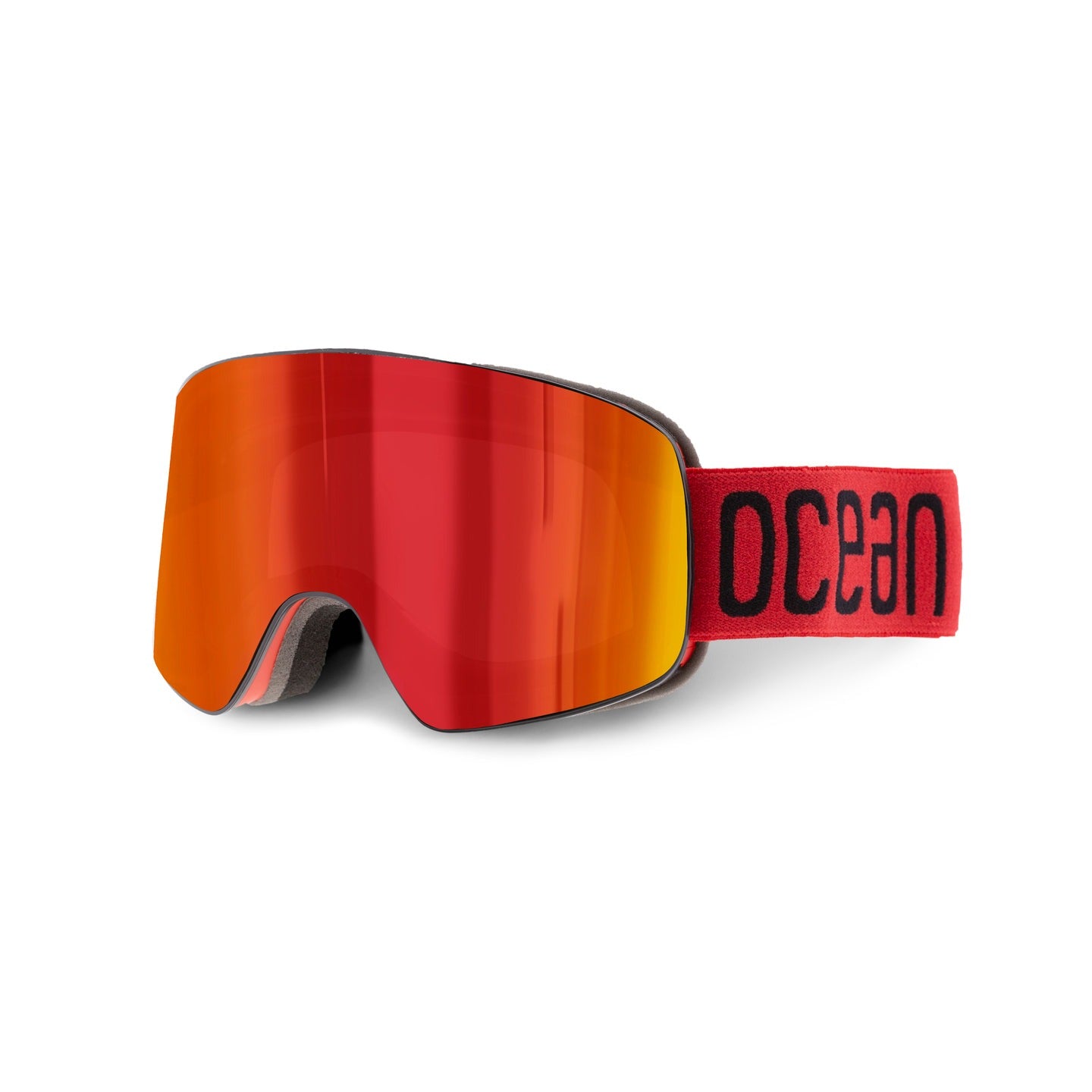 Ocean Parbat maschera da sci nera lente smoke