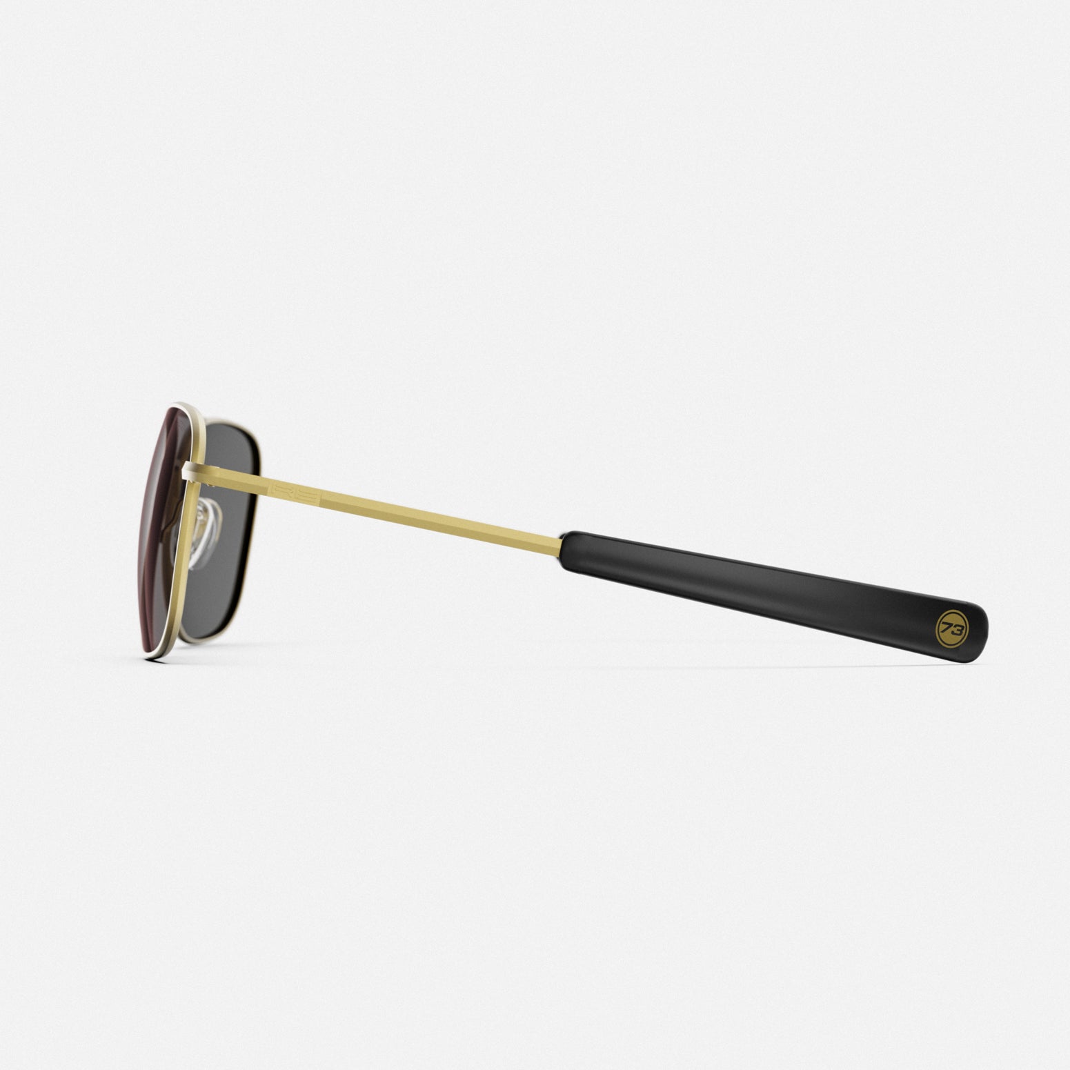 Randolph Aviator occhiali da sole 23k Satin Gold Apex Gray
