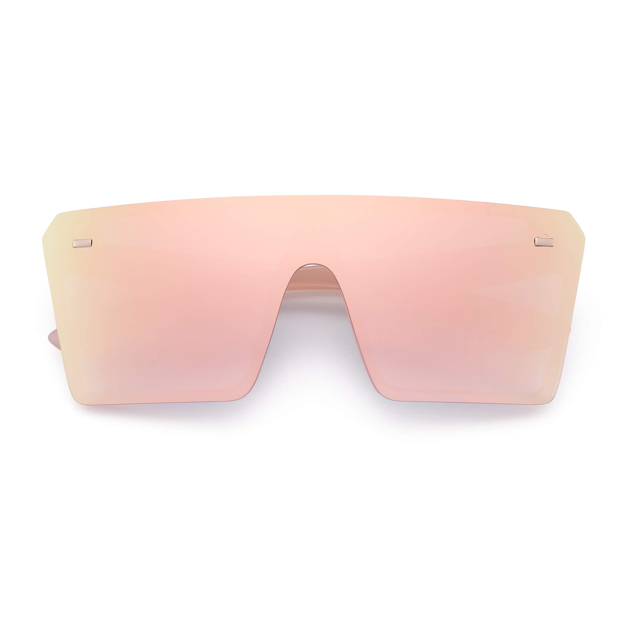 Glindar Scudo occhiali da sole oversize senza montatura