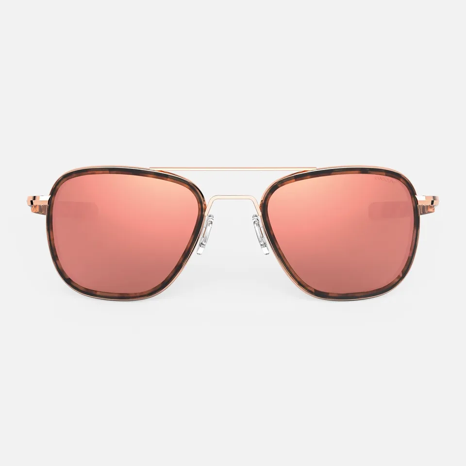 Randolph Aviator Fusion occhiali da sole oro rosa polarizzati