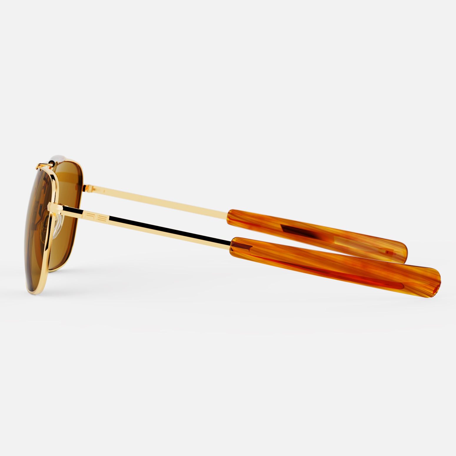 Randolph Aviator II 23k Gold American Tan occhiali sole polarizzati