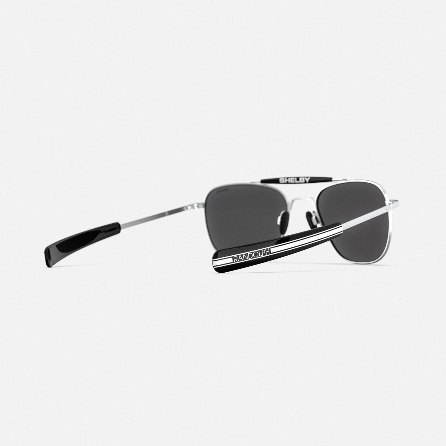 Randolph Aviator II Shelby occhiali da sole 55mm cromo