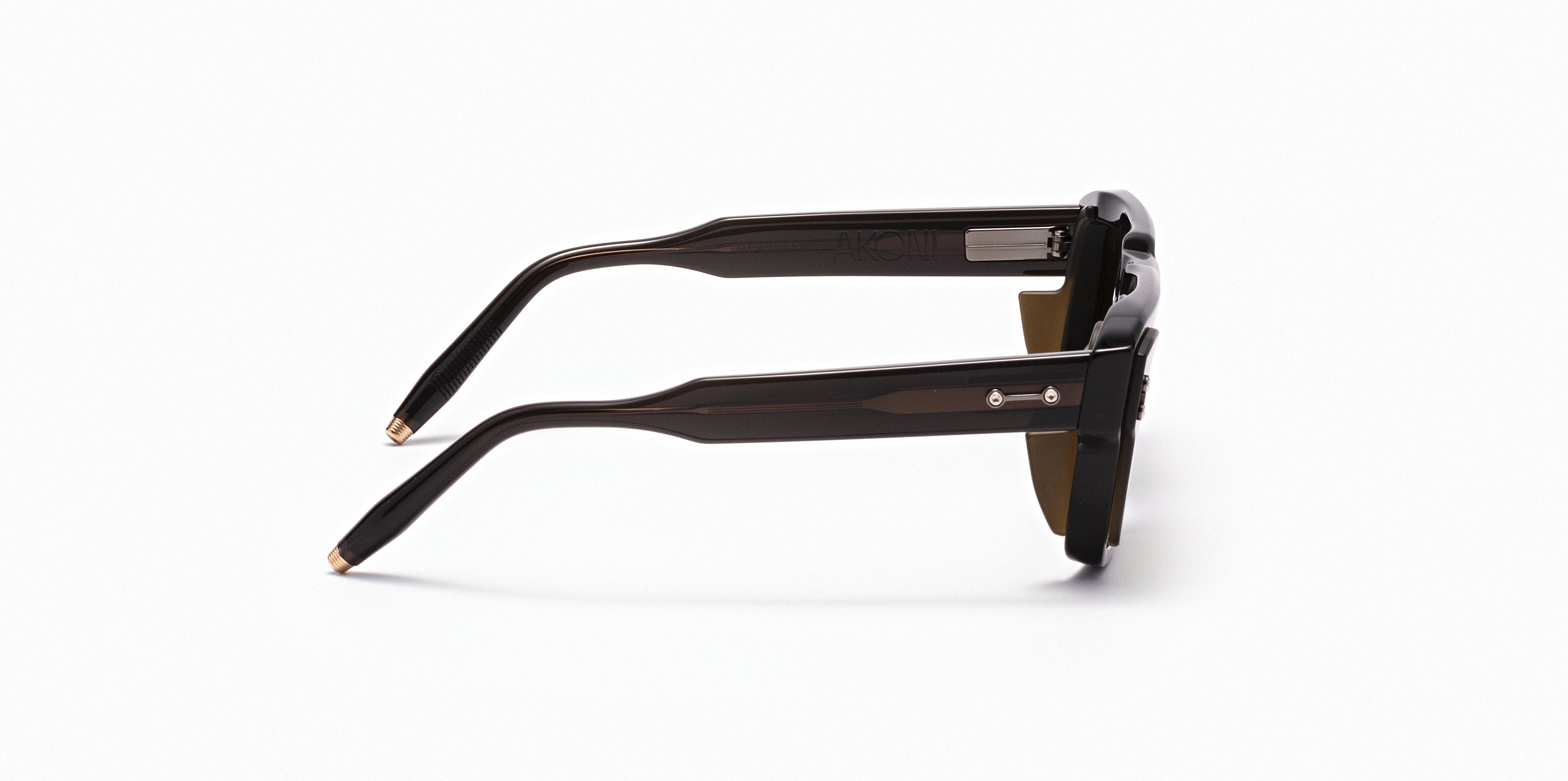 Akoni Horizon Hercules occhiali da sole nero cristallo 54 acetato