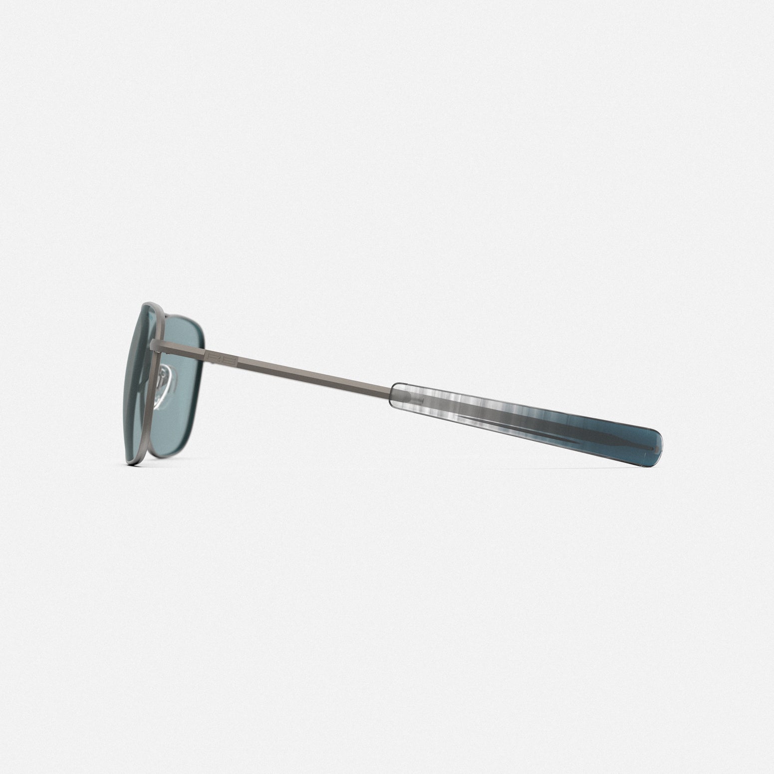 Randolph Aviator Satin Gunmetal occhiali da sole 55mm blu