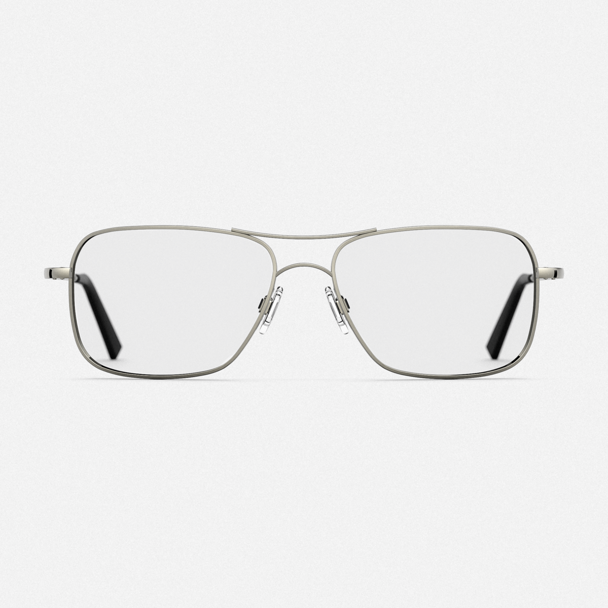 Randolph Archer Gunmetal Clear occhiali da vista lenti chiare
