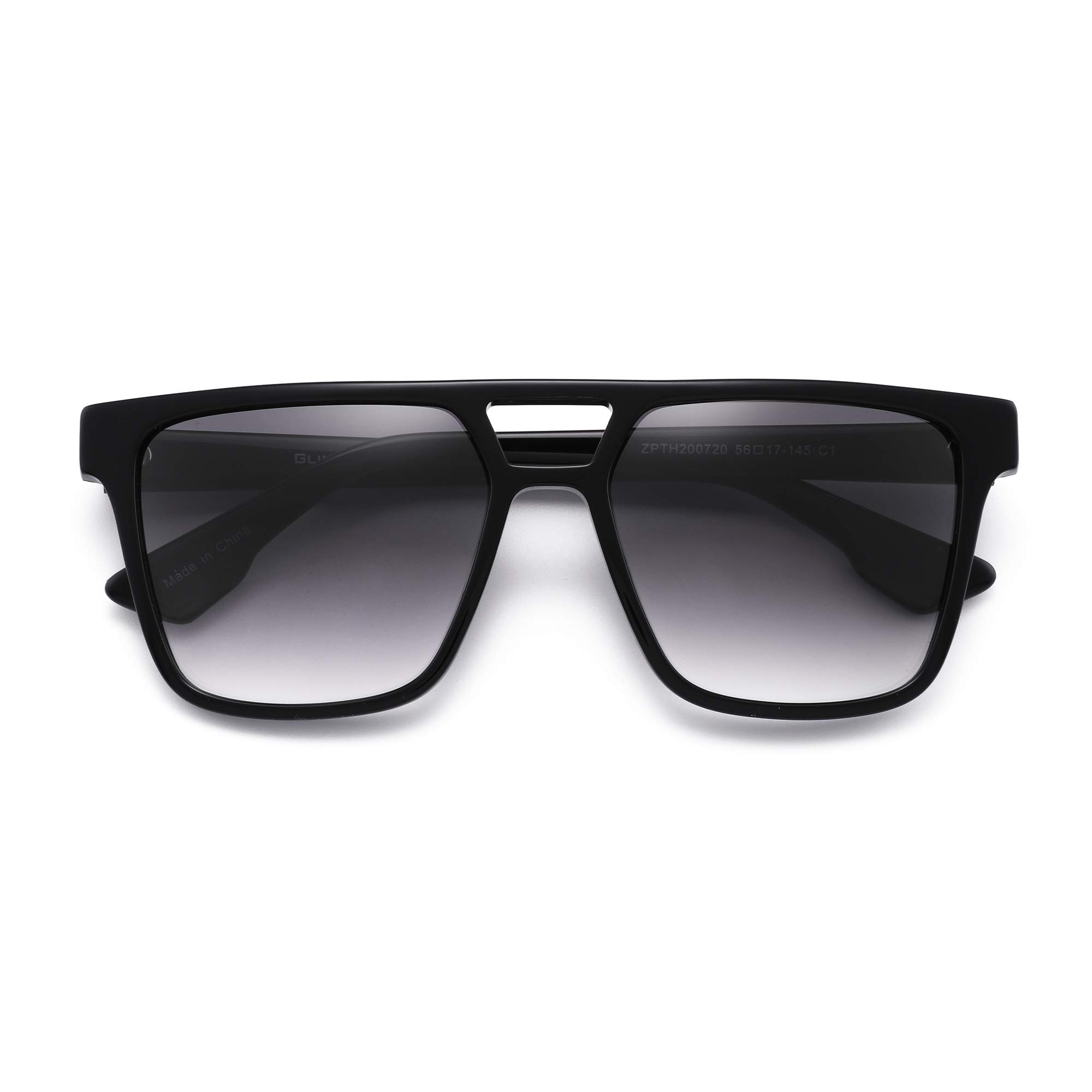 Glindar Retro Square occhiali da sole acetato sfumati unisex