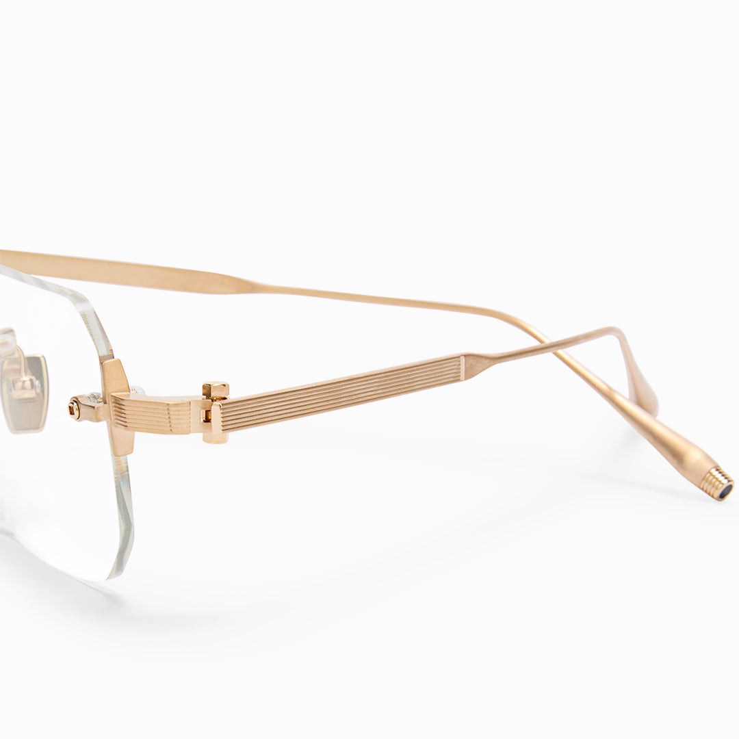 Akoni Etere Juno Four occhiali da vista oro rimless