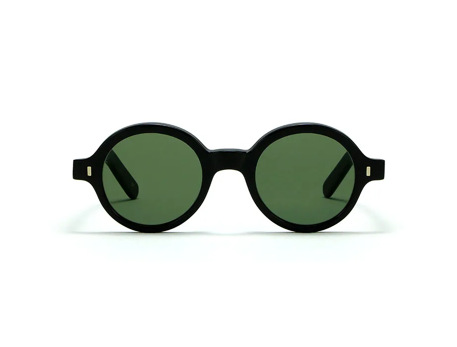L.G.R Reunion Bold occhiali da sole nero lente verde