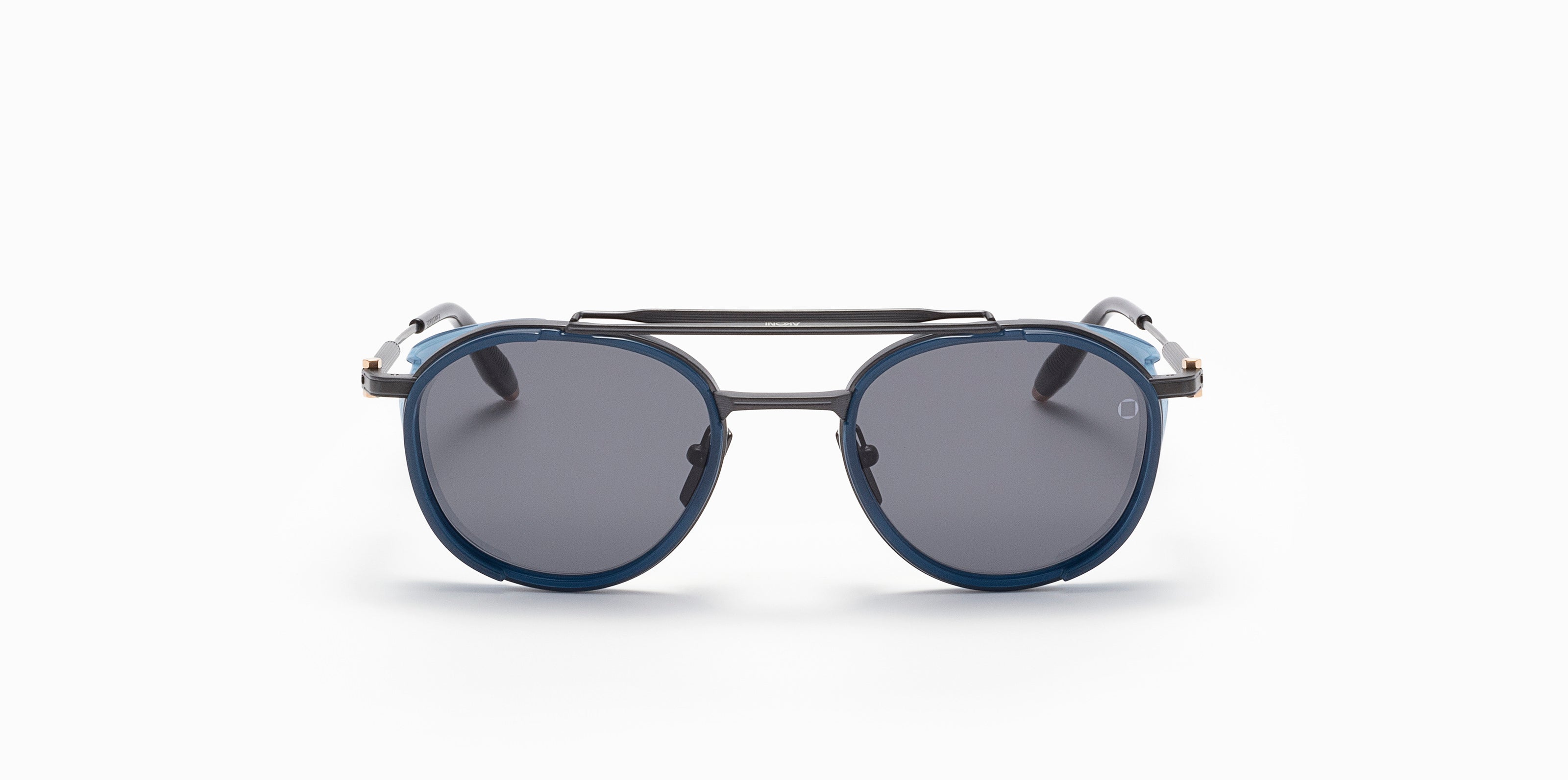 Akoni Horizon Skymapper occhiali da sole Brushed Black 51 tondi
