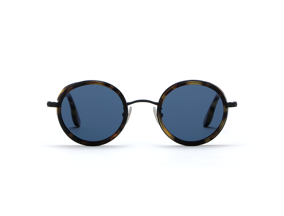 L.G.R Reunion Explorer occhiali sole havana lente blu