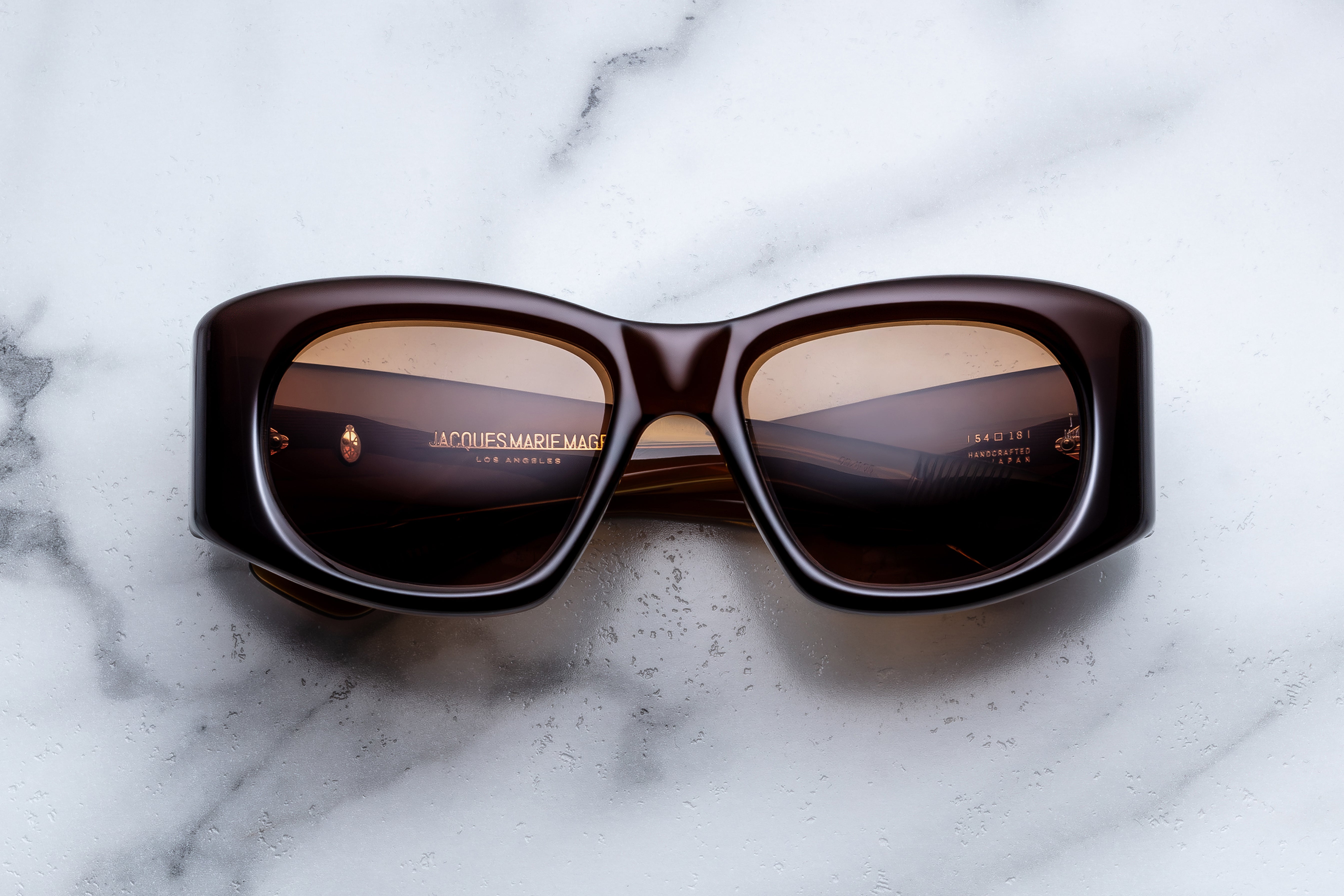 Jacques Marie Mage Nadja occhiali da sole 7B-Havana rame cat-eye