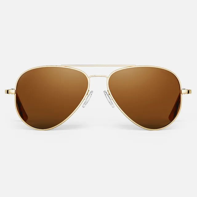 Randolph Concorde 23k Gold occhiali da sole American Tan vetro