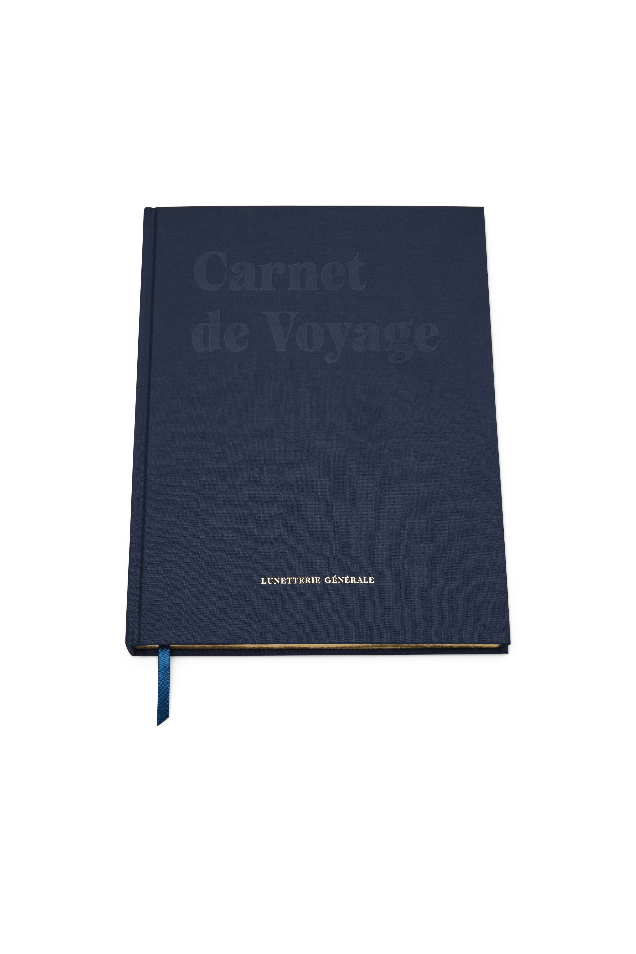 Lunetterie Generale Deluxe Notebook taccuino blu navy bordi dorati
