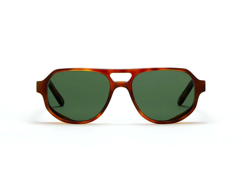 L.G.R Asmara Explorer occhiali da sole Havana Chiaro 02 verdi