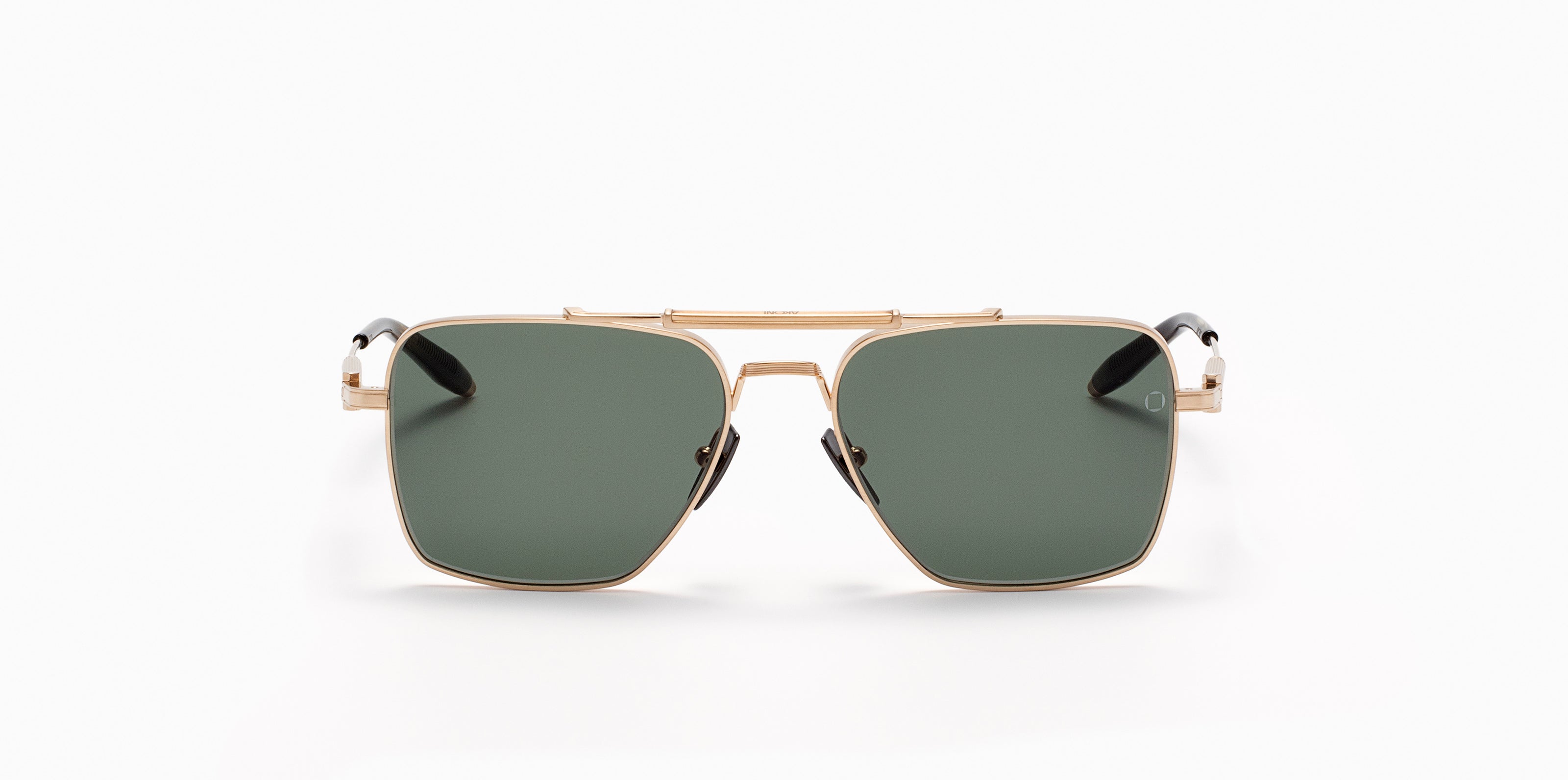 Akoni Etere Eos occhiali da sole white gold titanio 57