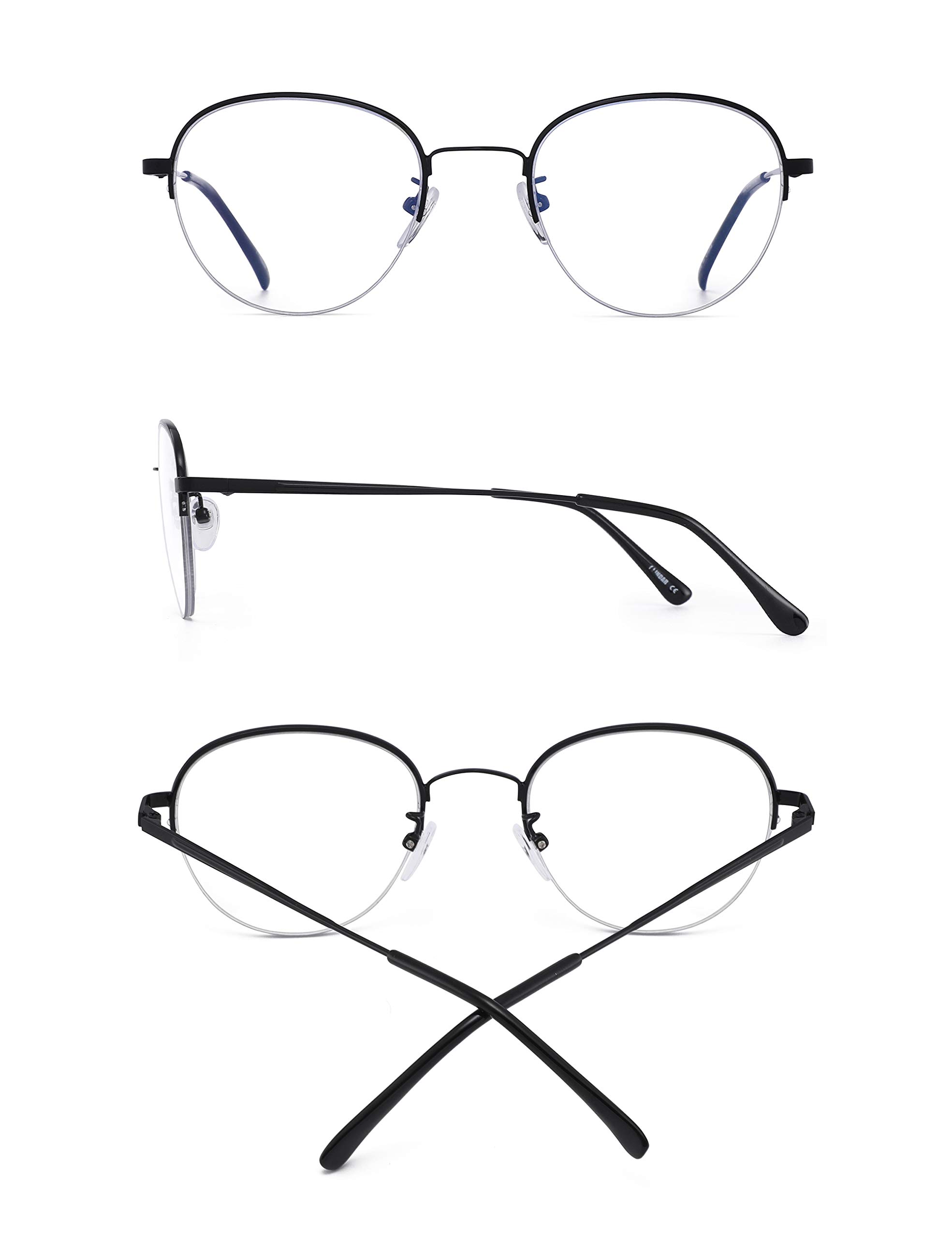 Glindar Rotondi occhiali anti luce blu computer unisex rotondi