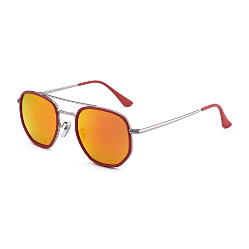 Glindar occhiali da sole piccoli doppio ponte unisex