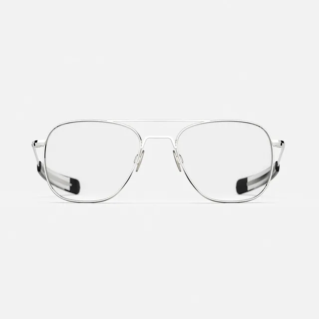 Randolph Aviator White Gold Clear occhiali da vista