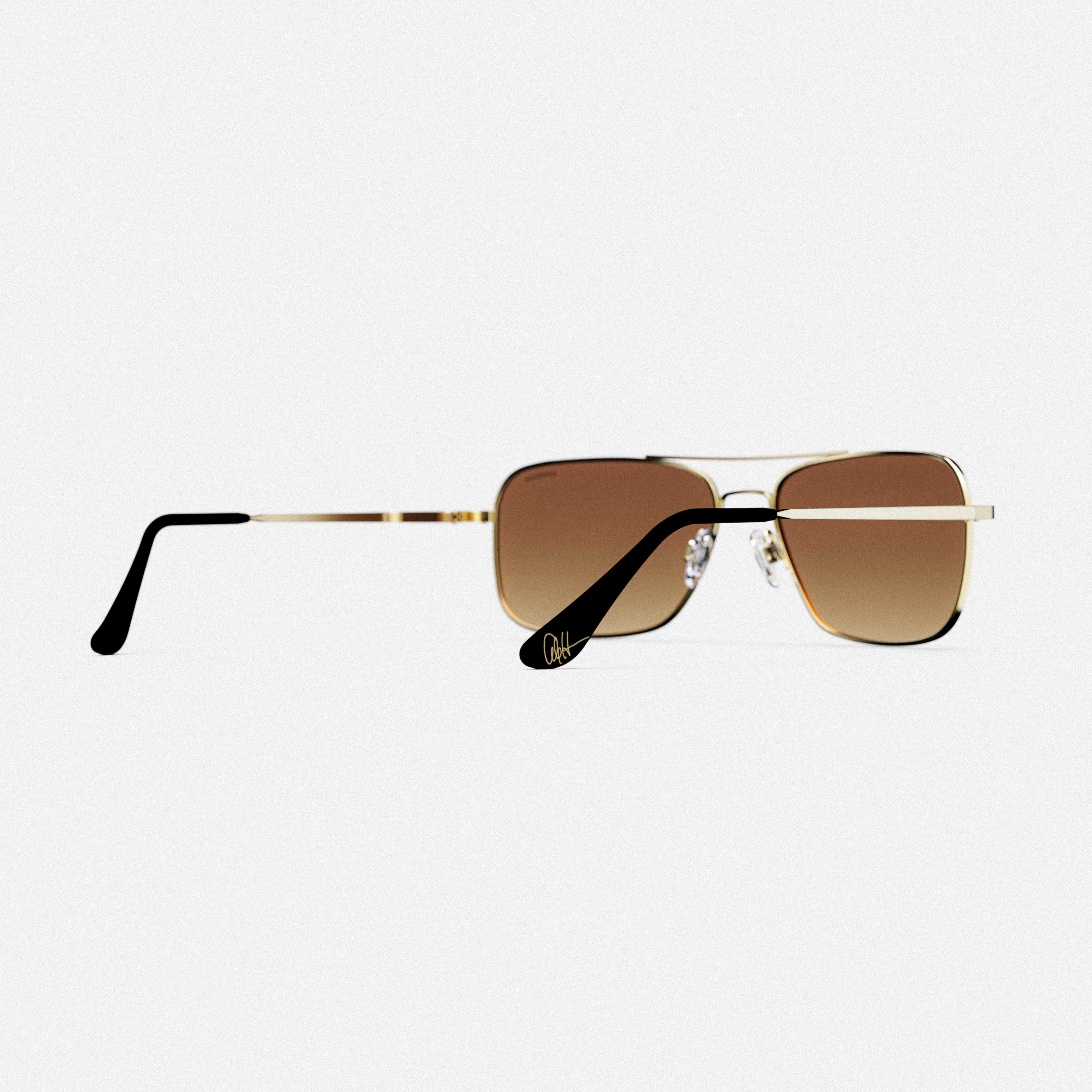 Randolph Frontier Cole Hauser 23k Gold Yosemite occhiali da sole