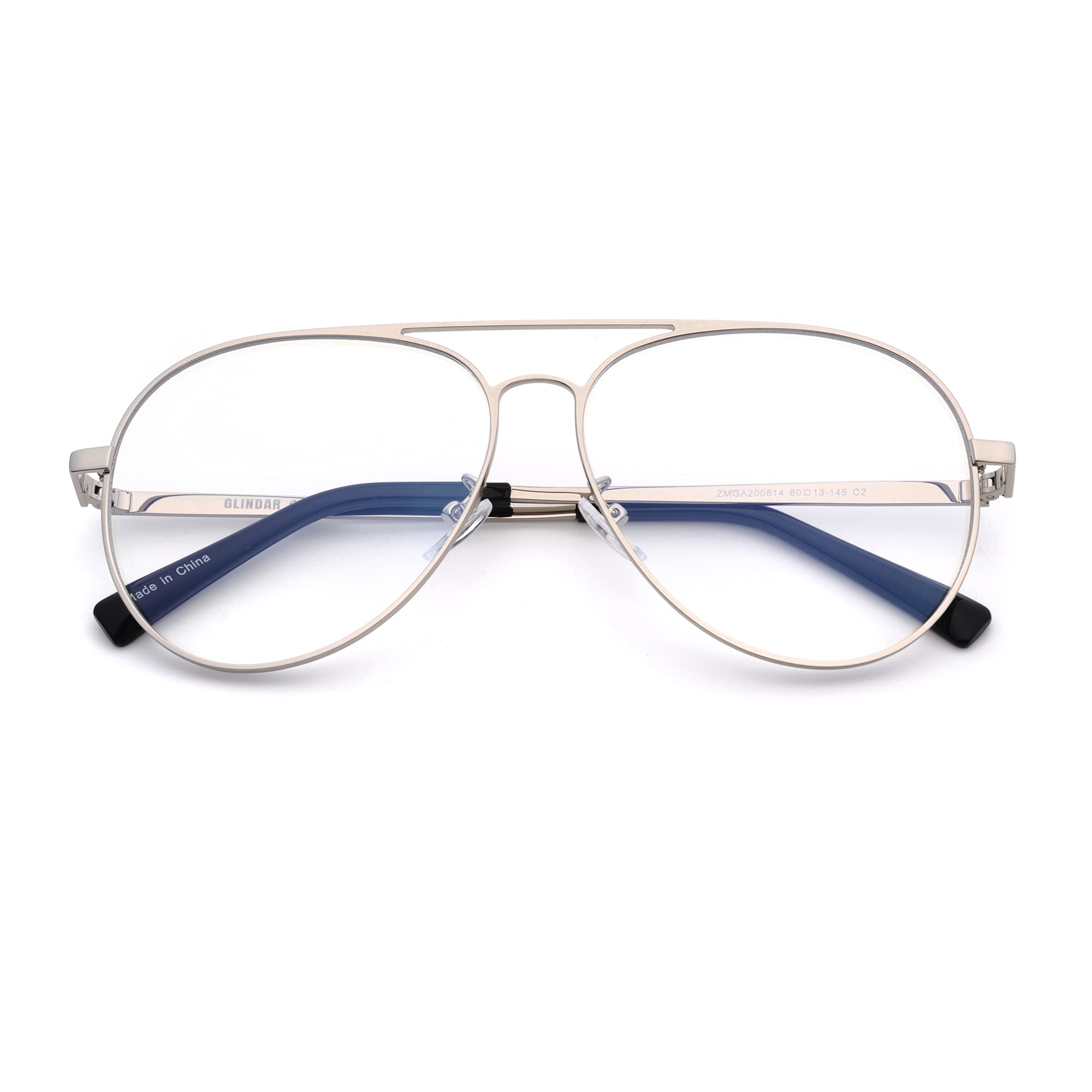 Glindar occhiali luce blu computer unisex metallo
