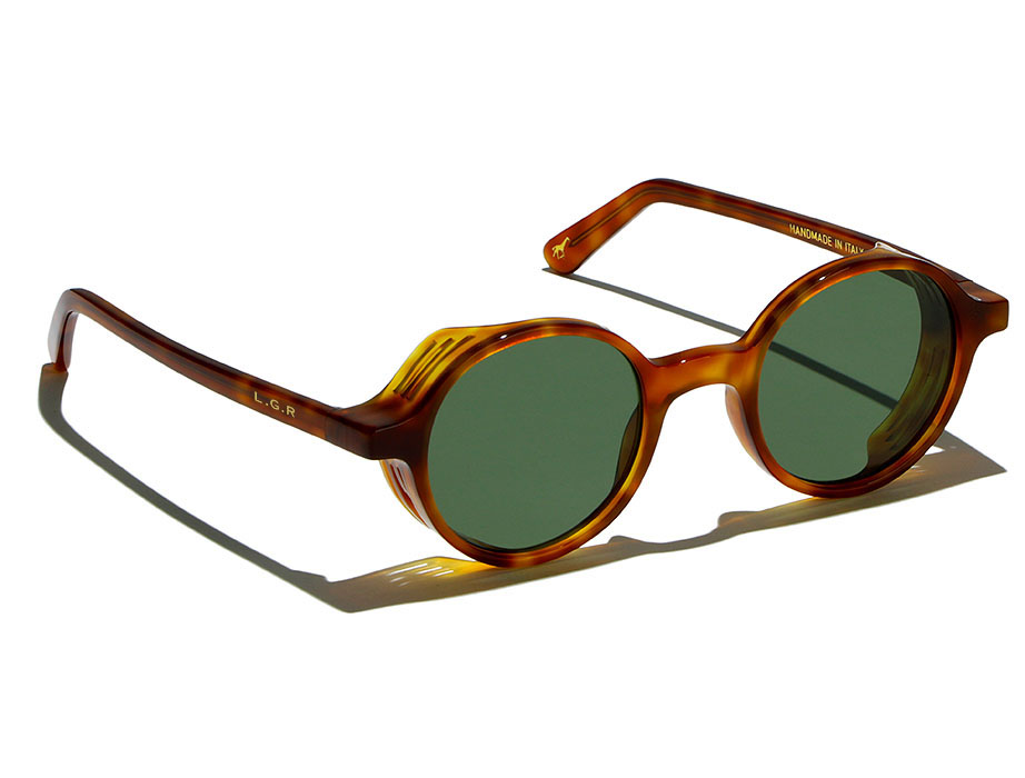L.G.R Reunion Explorer Occhiali Havana Chiaro Verde