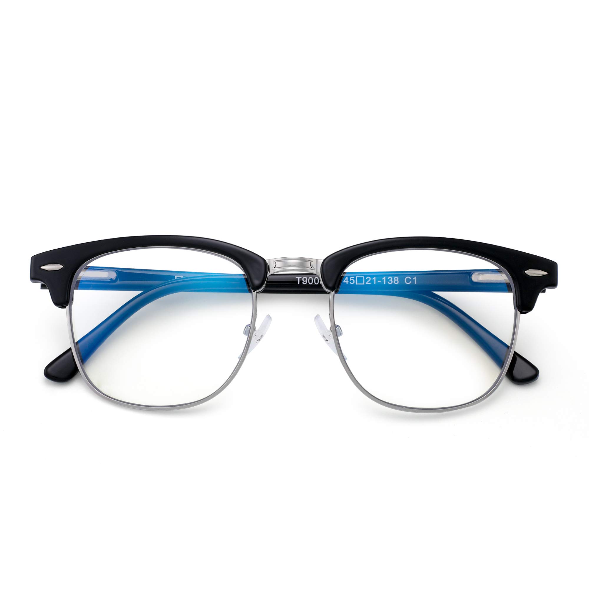Glindar Retro Classico Browline occhiali luce blu computer