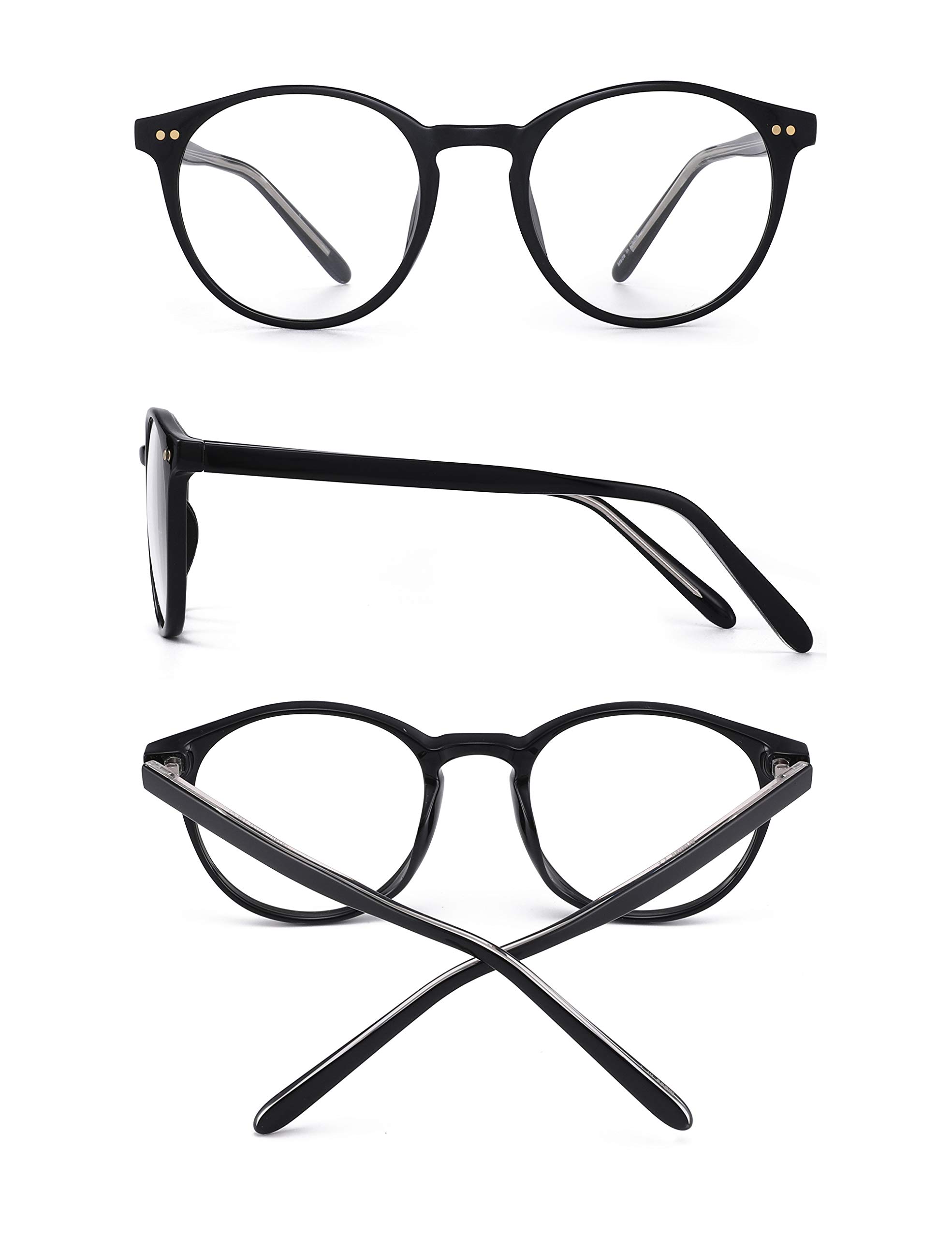 Glindar Retro Rotondi occhiali luce blu donna TR90