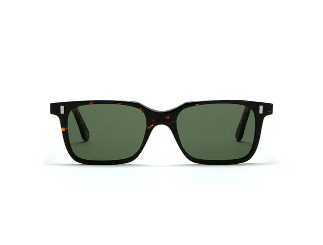 L.G.R Reunion Suez occhiali da sole havana lente verde