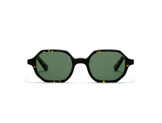 L.G.R Zanzibar Occhiali da Sole Havana Scuro Verde