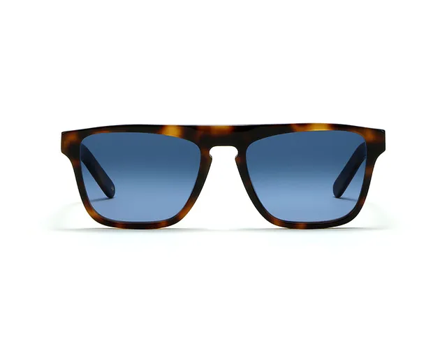 L.G.R Luanda II occhiali da sole Havana Blu HD