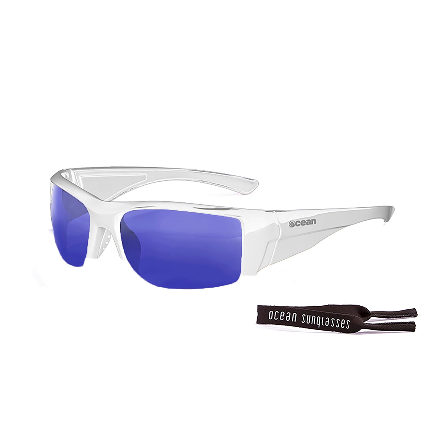 Ocean Guadalupe occhiali sole half-rim nero smoke