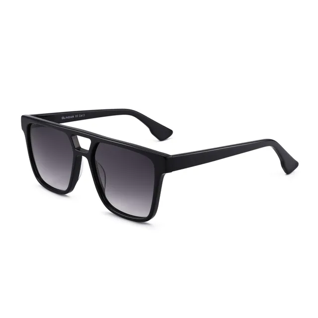Glindar Retro Square occhiali da sole acetato sfumati unisex
