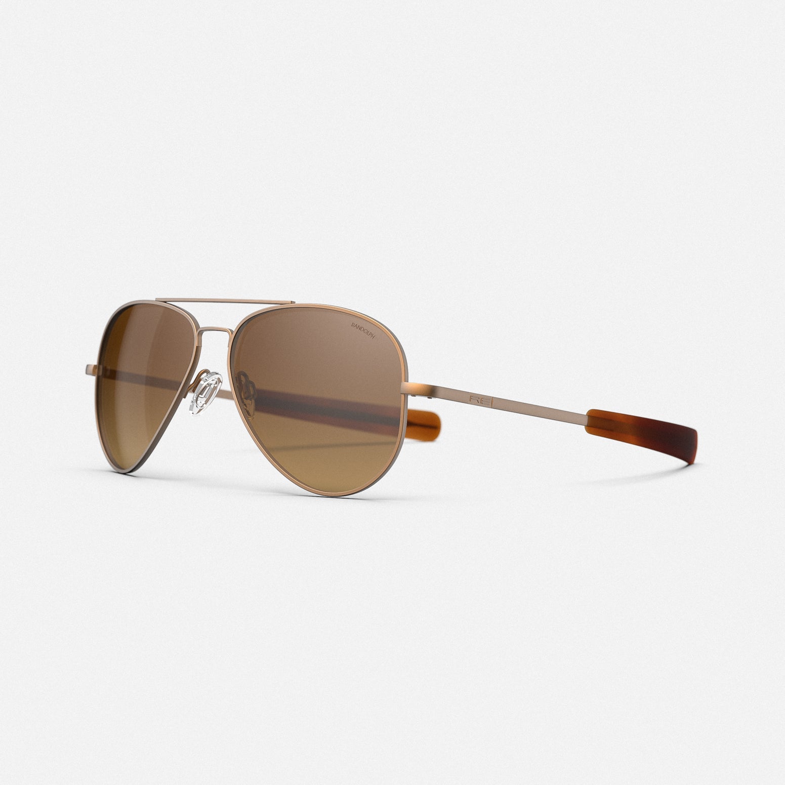 Randolph Concorde occhiali da sole vista oro sabbia 57mm
