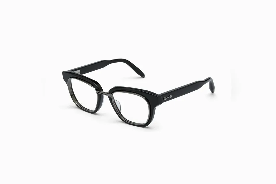 Akoni Etere Apollo Rx occhiali vista nero titanio